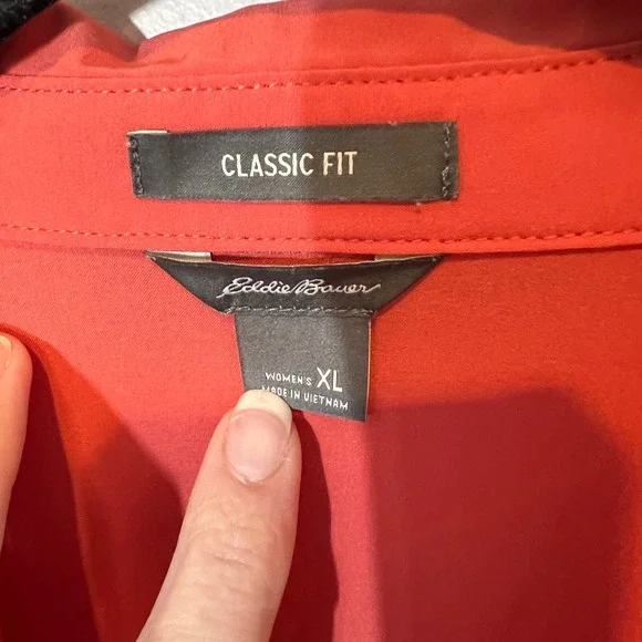 Eddie Bauer Womens Long Sleeve Departure Shirt Button Down Active Lightweight XL - Picture 5 of 15